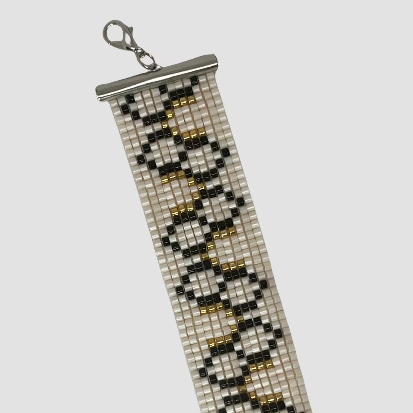 Honeycomb Loom Beaded Bracelet