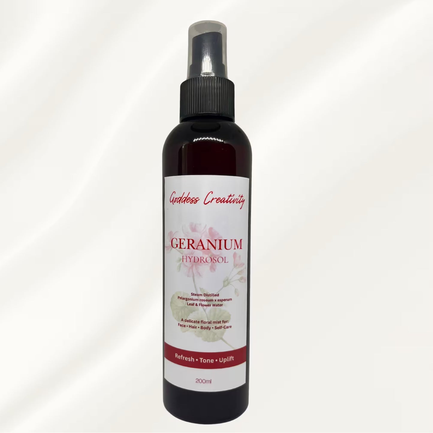 Geranium Hydrosol – Botanical Facial & Body Mist (200ml)