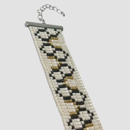 Honeycomb Loom Beaded Bracelet