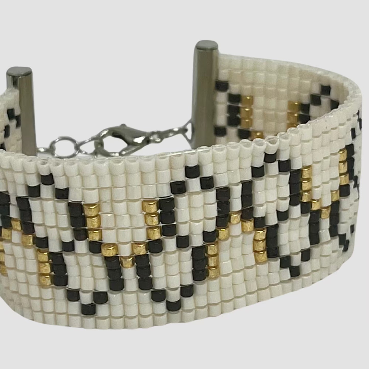 Honeycomb Loom Beaded Bracelet