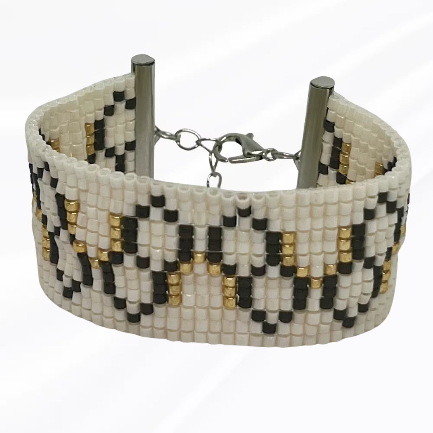 Honeycomb Loom Beaded Bracelet