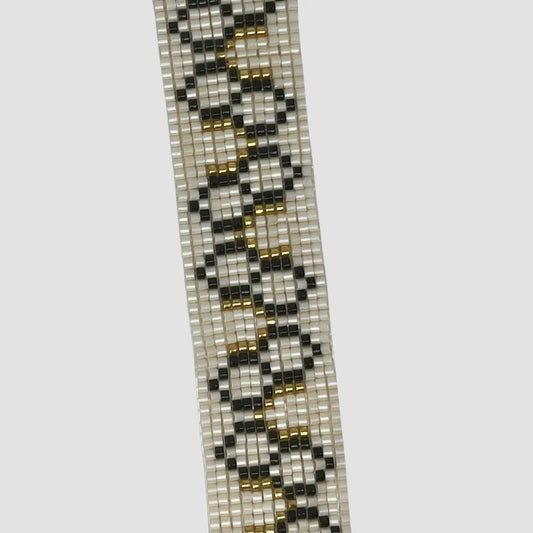 Honeycomb Loom Beaded Bracelet
