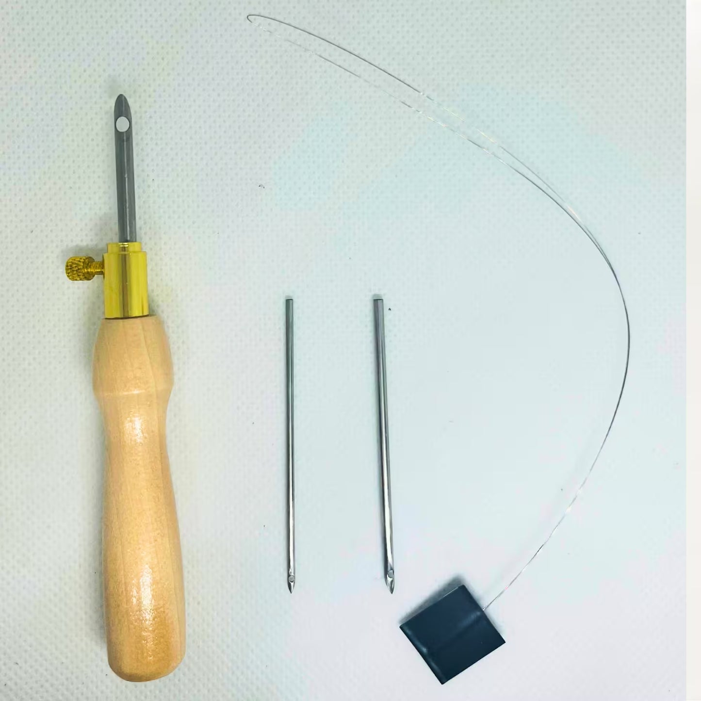 Wooden Handle Punch Needle Set
